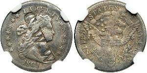 1/2 Дайм / 5 Цент США (1776 - ) Серебро 
