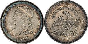 1/2 Дайм / 5 Цент США (1776 - ) Серебро/Медь 