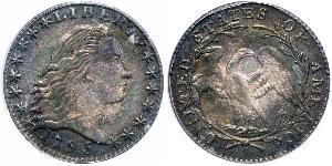 1/2 Дайм / 5 Цент США (1776 - ) Срібло 