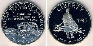 1/2 Долар США (1776 - ) Нікель/Мідь 