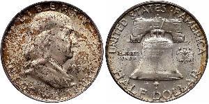 1/2 Долар США (1776 - ) Срібло Франклін Делано Рузвельт (1882-1945)