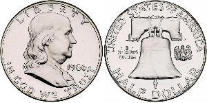 1/2 Долар США (1776 - ) Срібло Франклін Делано Рузвельт (1882-1945)