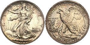 1/2 Долар США (1776 - ) Срібло 