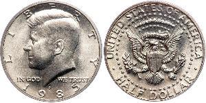 1/2 Долар США (1776 - ) Срібло Джон Фітцджеральд Кеннеді  (1917-1963)