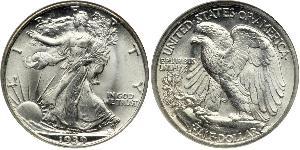1/2 Долар США (1776 - ) Срібло 