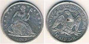 1/2 Долар США (1776 - ) Срібло 