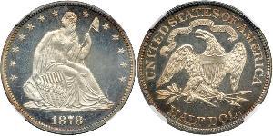 1/2 Долар США (1776 - ) Срібло 