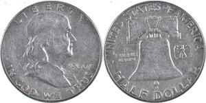 1/2 Долар США (1776 - ) Срібло Франклін Делано Рузвельт (1882-1945)