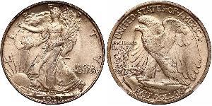 1/2 Долар США (1776 - ) Срібло 