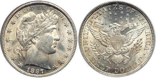 1/2 Долар США (1776 - ) Срібло 