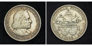 1/2 Доллар США (1776 - ) Серебро Христофор Колумб (1451 - 1506)