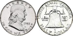1/2 Доллар США (1776 - ) Серебро Франклин Делано Рузвельт (1882-1945)