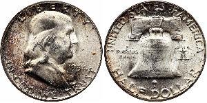 1/2 Доллар США (1776 - ) Серебро Франклин Делано Рузвельт (1882-1945)