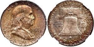 1/2 Доллар США (1776 - ) Серебро Франклин Делано Рузвельт (1882-1945)