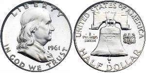 1/2 Доллар США (1776 - ) Серебро Франклин Делано Рузвельт (1882-1945)