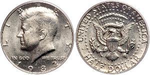 1/2 Доллар США (1776 - ) Серебро Джон Фицджеральд Кеннеди (1917-1963)