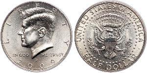 1/2 Доллар США (1776 - ) Серебро Джон Фицджеральд Кеннеди (1917-1963)