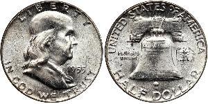 1/2 Доллар США (1776 - ) Серебро Франклин Делано Рузвельт (1882-1945)