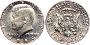1/2 Доллар США (1776 - ) Серебро Джон Фицджеральд Кеннеди (1917-1963)