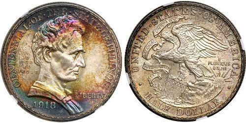 1/2 Доллар США (1776 - ) Серебро 