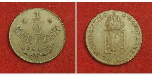 1/2 Крейцер Австрийская империя (1804-1867)  Francis II, Holy Roman Emperor (1768 - 1835)
