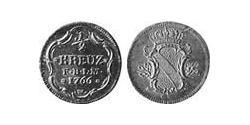1/2 Крейцер Баден-Дурлах (1535 - 1771) Мідь 