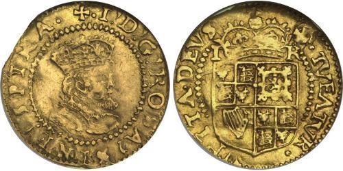 1/2 Крона(английская) Королевство Англия (927-1649,1660-1707) Золото Яков I (1566-1625)