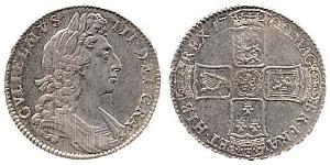1/2 Крона(английская) Королевство Англия (927-1649,1660-1707) Серебро Вильгельм III (1650-1702)