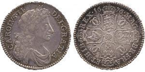 1/2 Крона(английская) Королевство Англия (927-1649,1660-1707) Серебро Карл II (1630-1685)