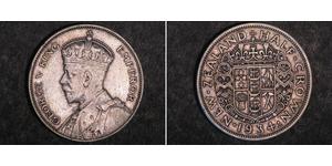1/2 Крона(английская) Новая Зеландия Серебро Георг V (1865-1936)