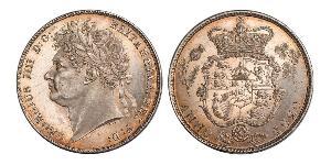 1/2 Крона(английская) Соединённое королевство Великобритании и Ирландии (1801-1922) Серебро Георг IV (1762-1830)