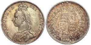 1/2 Крона(английская) Соединённое королевство Великобритании и Ирландии (1801-1922) Серебро Виктория (1819 - 1901)