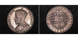 1/2 Крона(англійська) Нова Зеландія Срібло Георг V (1865-1936)