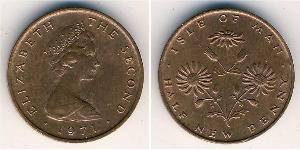 1/2 Пенни Остров Мэн Бронза Елизавета II (1926-2022)