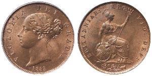 1/2 Пенни Соединённое королевство Великобритании и Ирландии (1801-1922) Бронза Виктория (1819 - 1901)