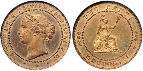 1/2 Пенни Соединённое королевство Великобритании и Ирландии (1801-1922) Бронза Виктория (1819 - 1901)
