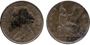 1/2 Пенни Великобритания  Медь Виктория (1819 - 1901)