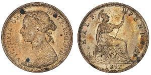 1/2 Пенни Великобритания  Медь Виктория (1819 - 1901)