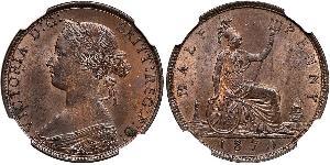 1/2 Пенни Великобритания  Медь Виктория (1819 - 1901)