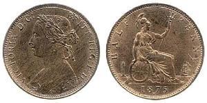 1/2 Пенни Великобритания  Медь Виктория (1819 - 1901)