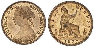 1/2 Пенни Великобритания  Медь Виктория (1819 - 1901)