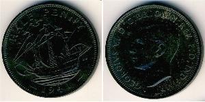 1/2 Пенни Великобритания  Медь 