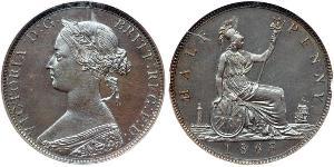 1/2 Пенни Великобритания  Медь Виктория (1819 - 1901)