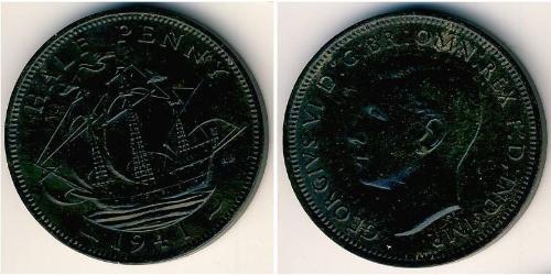 1/2 Пенни Великобритания  Медь 