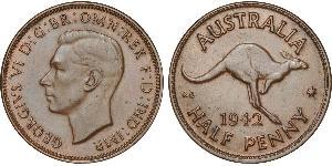 1/2 Пені Австралія (1939 - ) Бронза 