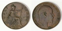 1/2 Пені Велика Британія  Бронза Едвард VII (1841-1910)