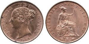 1/2 Пені Сполучене королівство Великобританії та Ірландії (1801-1922) Бронза Вікторія (1819 - 1901)