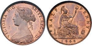 1/2 Пені Велика Британія  Мідь Вікторія (1819 - 1901)