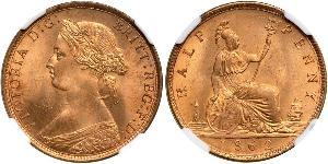 1/2 Пені Велика Британія  Мідь Вікторія (1819 - 1901)