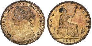 1/2 Пені Велика Британія  Мідь Вікторія (1819 - 1901)